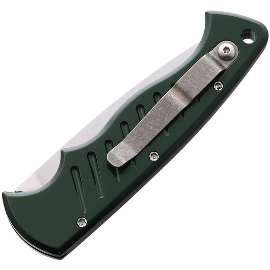 Piranha Knives Auto Pocket Button Lock Green P-1G - Automatic Opening Folding Knife With Satin 3.25in 154CM Blade by Piranha Knives