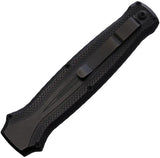 Piranha Knives Auto Rated X OTF Black P-20BKT - Automatic Opening Dagger Blade With Cerakote 154CM by Piranha Knives