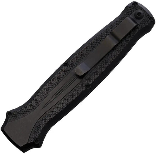 Piranha Knives Auto Rated X OTF Black P-20BKT - Automatic Opening Dagger Blade With Cerakote 154CM by Piranha Knives