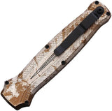 Piranha Knives Auto Rated-X OTF Camo P-20CT - Automatic Opening Dagger Blade 154CM With Black Cerakote by Piranha Knives