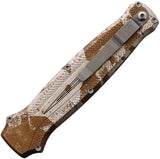 Piranha Knives Auto Rated-X OTF Camo P-20C - Automatic Opening Dagger Blade Camouflage Aluminum Handle by Piranha Knives