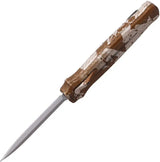Piranha Knives Auto Rated-X OTF Camo P-20C - Automatic Opening Dagger Blade Camouflage Aluminum Handle by Piranha Knives