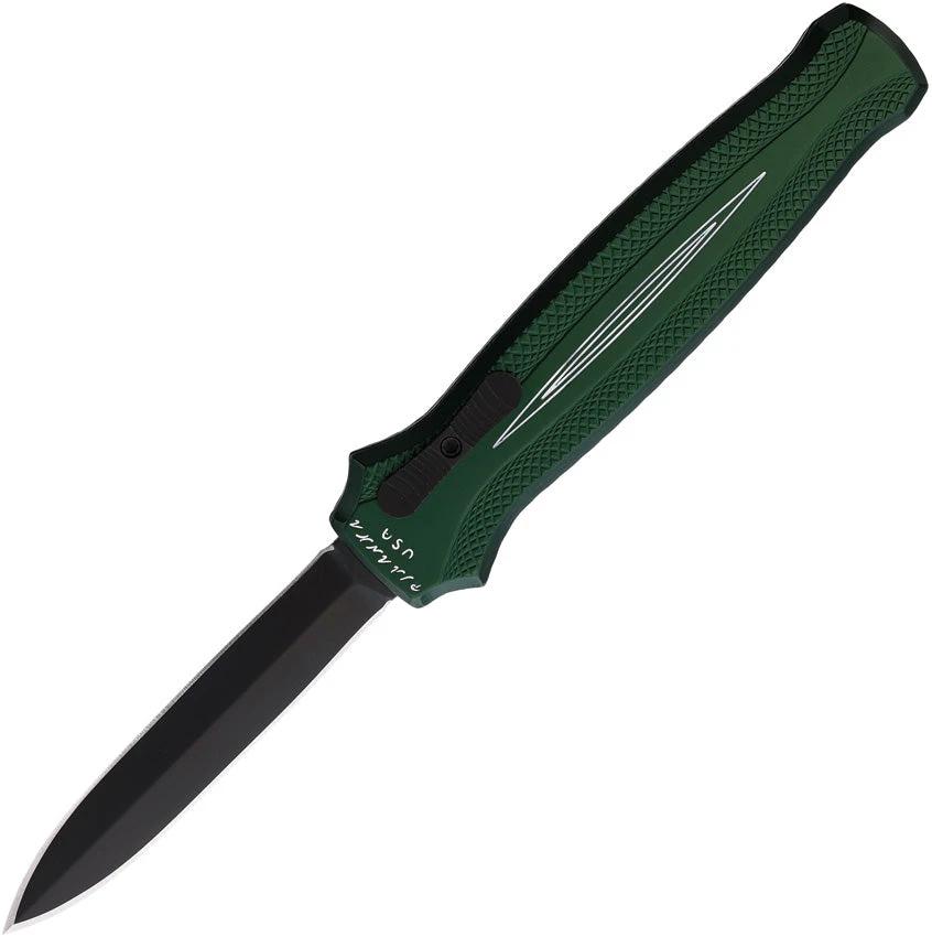 Piranha Knives Auto Rated-X OTF Green P-20GT by Piranha Knives
