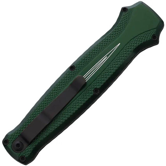 Piranha Knives Auto Rated-X OTF Green P-20GT - Automatic Opening Dagger With 3.5 Inch 154CM Blade by Piranha Knives
