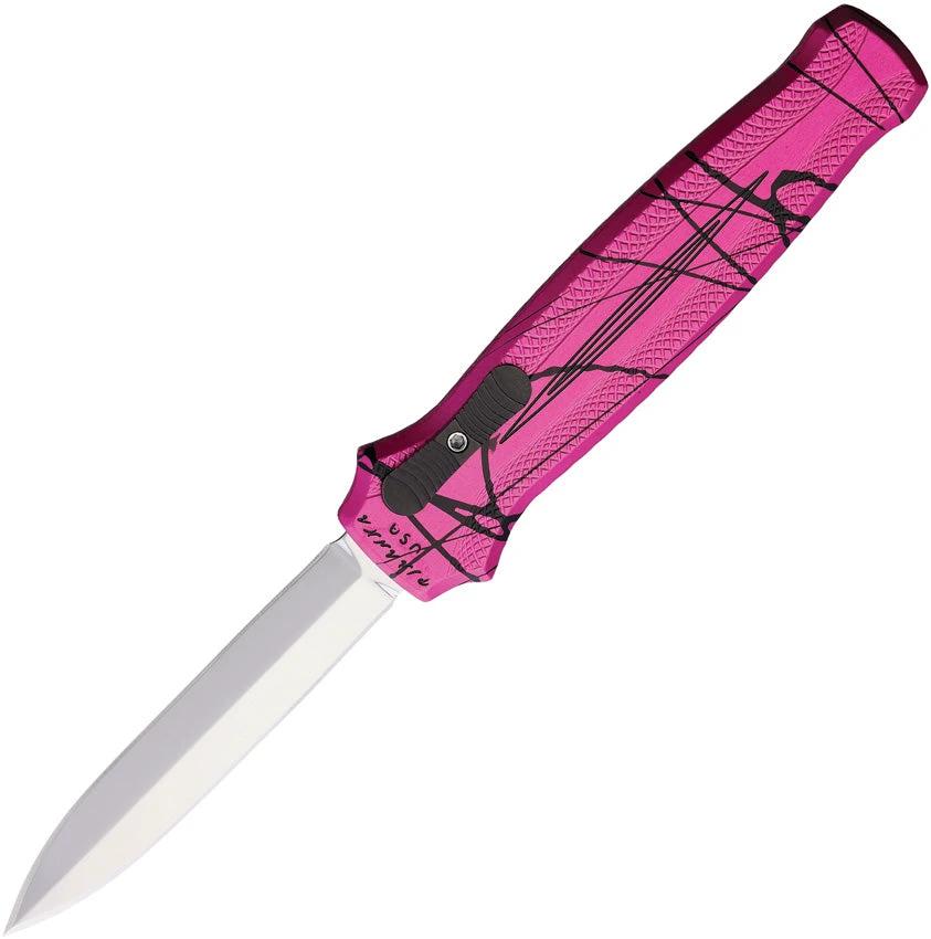 Piranha Knives Auto Rated-X OTF Pink P-20PK by Piranha Knives