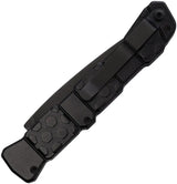 Piranha Knives Auto 21 Button Lock - Automatic Opening With CPM S30V Black Serrated Blade by Piranha Knives