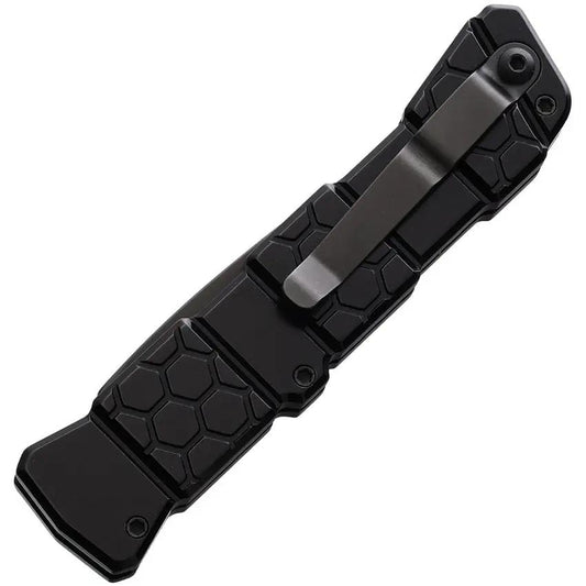 Piranha Knives Auto 21 Button Lock Black P-21BKT - Automatic Opening EDC Knife With Black DLC S30V Blade by Piranha Knives
