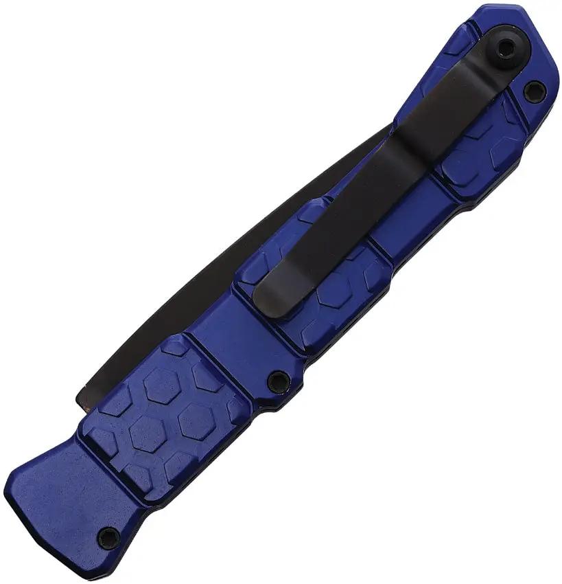 Piranha Knives Auto 21 Button Lock Blue P-21BT by Piranha Knives