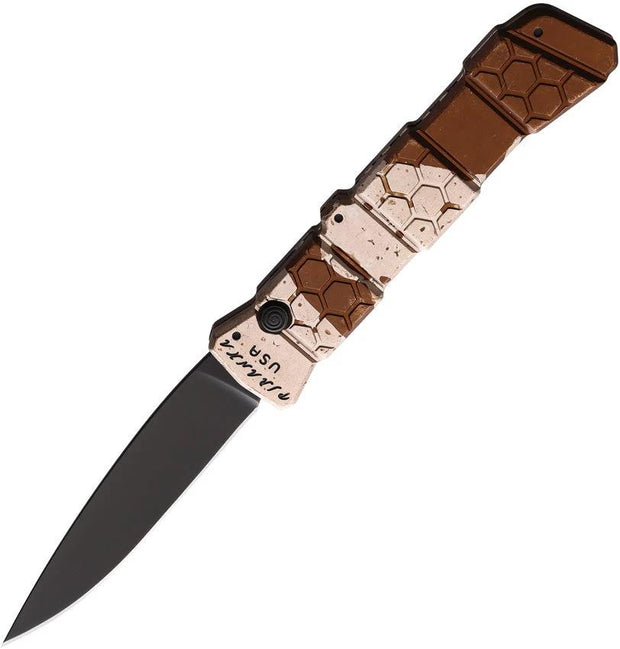 Piranha Knives Auto 21 Button Lock Camo P-21CT by Piranha Knives
