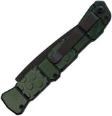 Piranha Knives Auto 21 Button Lock Green P-21GT - Automatic Opening, CPM S30V Blade, Green Aluminum Handle by Piranha Knives