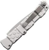 Piranha Knives Auto 21 Button Lock Silver P-21S - Automatic Opening EDC Knife With 3.5in S30V Spear Point Blade by Piranha Knives