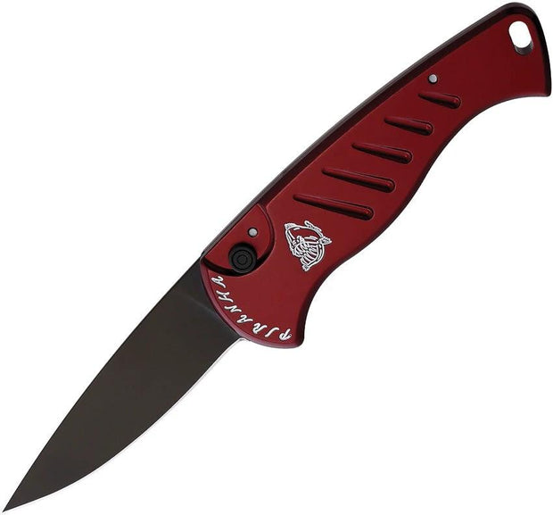 Piranha Knives Auto Fingerling Button Lock P-2RT by Piranha Knives