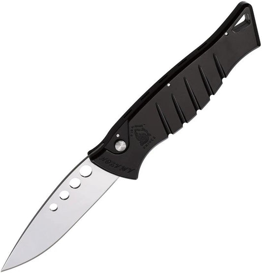 Piranha Knives Auto Amazon Button Lock Blk P-3BK by Piranha Knives