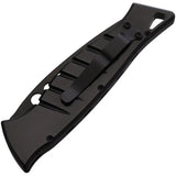 Piranha Knives Auto Button Lock Knife Black P-3BKT - 154CM Blade With Aluminum Handle by Piranha Knives