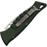 Piranha Knives Auto Amazon Button Lock Green P-3G - Automatic Opening With 154CM Blade by Piranha Knives