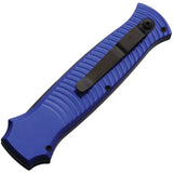 Piranha Knives Auto Bodyguard Tactical P-6BT - Automatic Opening, 4.5 Inch Closed, CPM S30V Blade, Blue Aluminum Handle by Piranha Knives