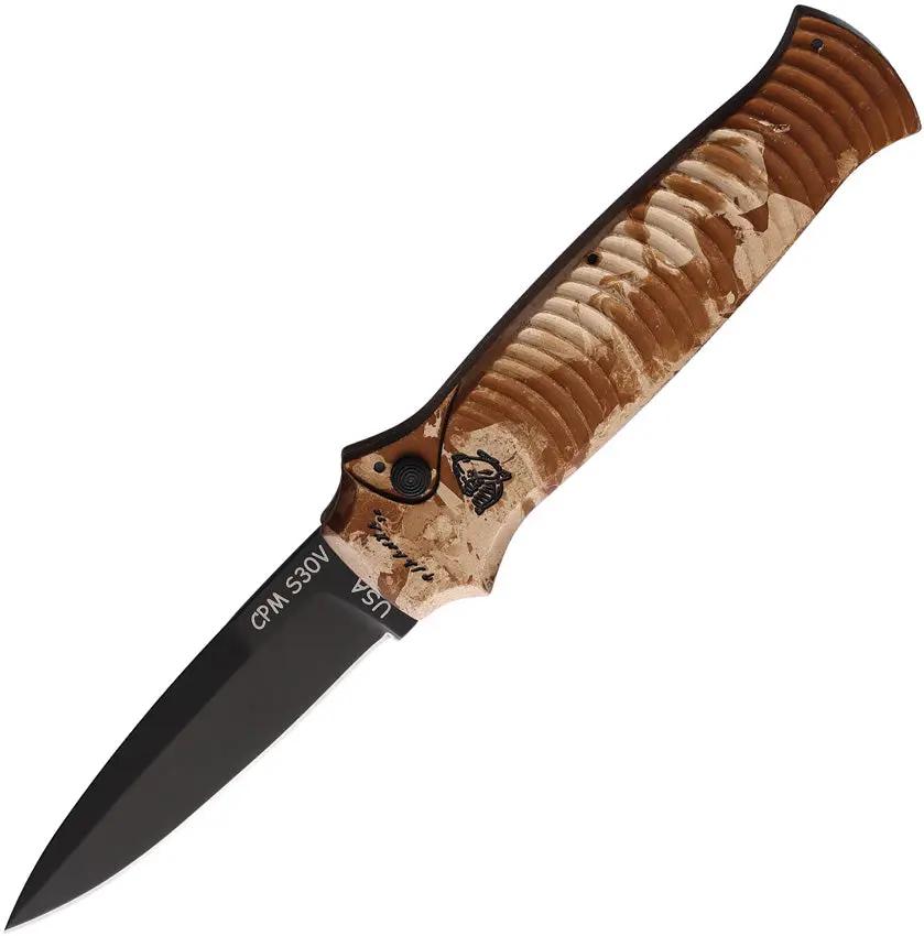 Piranha Knives Auto Bodyguard Button Lock P-6CT by Piranha Knives