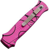 Piranha Knives Auto Bodyguard Button Lock P-6PK - Automatic Opening, CPM S30V Blade, Stonewashed Finish by Piranha Knives