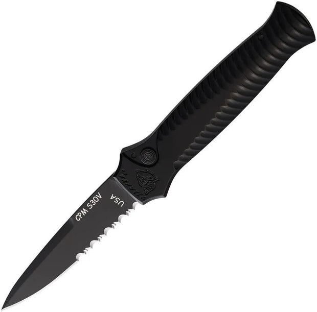 Piranha Knives Auto Miniguard Button Lock P-7BKTS by Piranha Knives