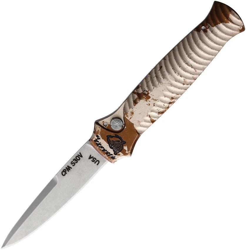 Piranha Knives Auto Miniguard Button Lock P-7C by Piranha Knives