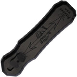 Piranha Knives Auto Excalibur Tactical OTF P-8BKT - Automatic Opening Dagger Blade Black Aluminum Handle by Piranha Knives