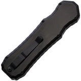 Piranha Knives Auto Excalibur Tactical OTF P-8BKT - Automatic Opening Dagger Blade Black Aluminum Handle by Piranha Knives