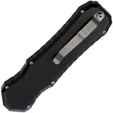 Piranha Knives Auto Excalibur Tactical OTF P-8BK - Automatic Opening Dagger, 3.25in 154CM Blade, Black Aluminum by Piranha Knives