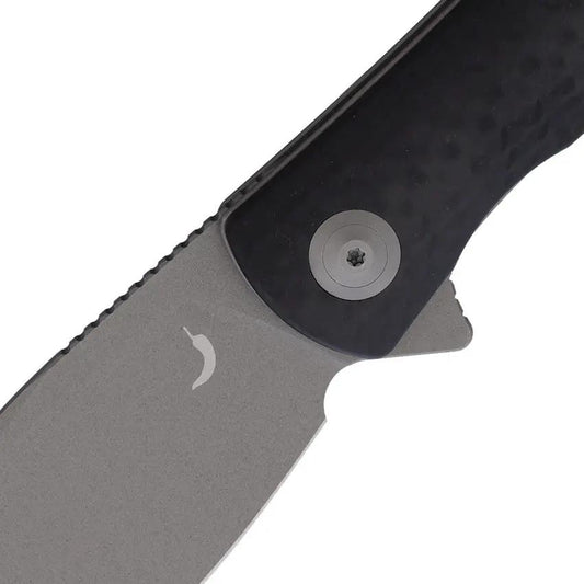 Trollsky Mandu XL Linerlock - D2 Tool Steel Blade With Black CarbonTex G10 Handle And Extended Tang by Trollsky