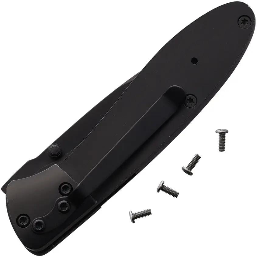 Premium Knife Supply Rapture Linerlock Blank S622B - Black Finish Stainless Blade With Pocket Clip by Premium Knife Supply