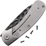 Premium Knife Supply Wolverine Linerlock Blank SCF81 - Stainless Steel Blade and Frame 3.63in Closed 2.5in Blade by Premium Knife Supply