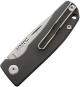 PMP Knives Harmony Slip Joint Black - 3in M390 Blade, 4in Closed, Gray Titanium Handle, Clip by PMP Knives