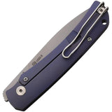 PMP Knives User II Framelock Purple - S90V Blade, Bead Blast Finish, Purple Anodized Titanium Handle by PMP Knives