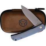 PMP Knives User II Framelock Blue Titanium Handle S90V Blade with Extended Tang Pocket Clip and Lanyard Hole by PMP Knives