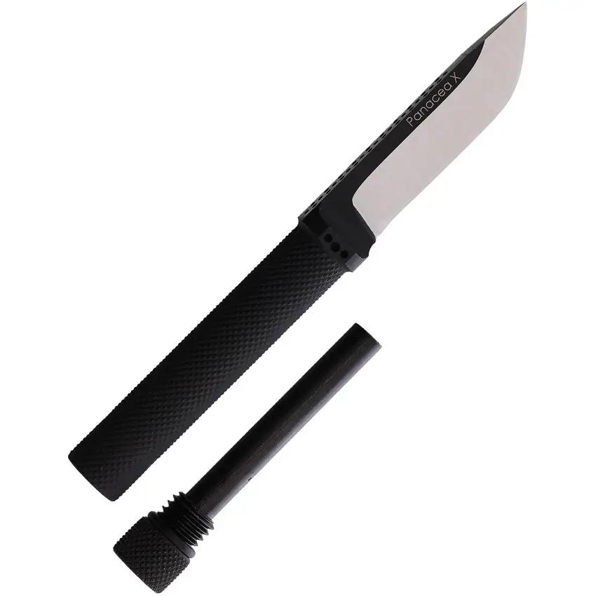 Panacea X FireFly Fixed Blade Bling Blade With Ferro Rod Striker And Kydex Neck Sheath by Panacea X