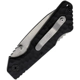 Polizeibedarf PM-5 Operator Lockback Knife - Stonewash Stainless Tanto Blade and Black G10 Handle by Polizeibedarf