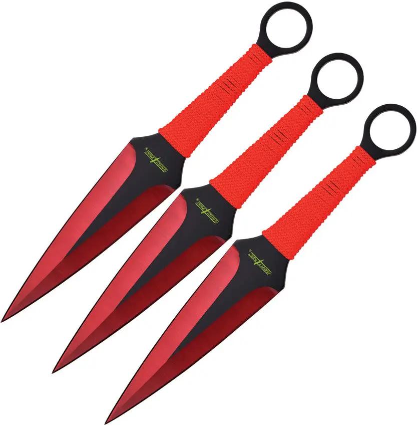 Perfect Point Throwing Knife Set Red PP-869-3RD by Perfect Point
