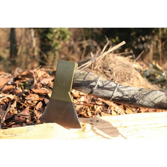 Prandi German Style Hatchet - 50th Anniversary Camouflage Edition With Camo Hickory Handle And Polished Blade by Prandi