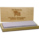 Pride Abrasive Combination Water Stone 3K/8K 8 Inch - Wooden Box Storage for Knife Sharpening and Tools by Pride Abrasive