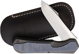 Piratech Knives Slippy Kraken Slip Joint SK01 - S90V Satin Blade Dark Gray Titanium Handle With Blue Micarta Onlay by Piratech Knives