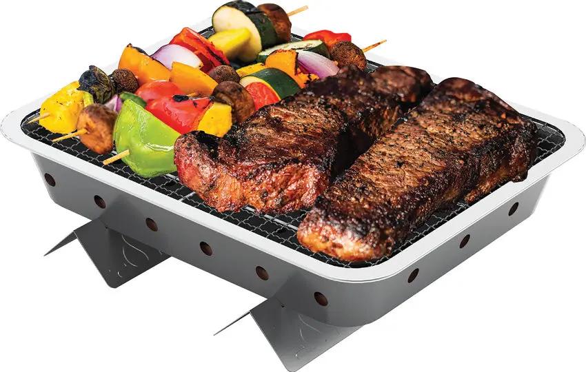 Pull Start Fire Grill 77501 - Portable Disposable Grill With Fast Start And Even Heat For Quick Meals by Pull Start Fire