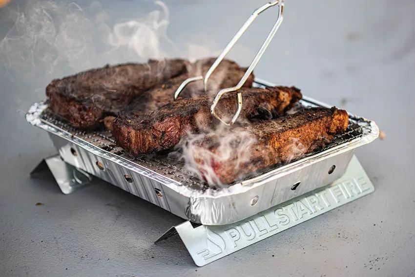 Pull Start Fire Grill 77501 - Portable Disposable Grill With Fast Start And Even Heat For Quick Meals by Pull Start Fire