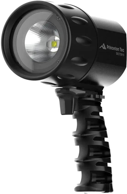 Princeton Tec Sector 5 Dive Light - 1200 Lumen Maxbright LED, Water Resistant, Impact Resistant, Glove Friendly Trigger by Princeton Tec