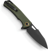 Patriot Tactical Shadowhawk Linerlock - Green G10 Handle And 3 Inch Black Oxide Blade Pocket Knife by Patriot Tactical