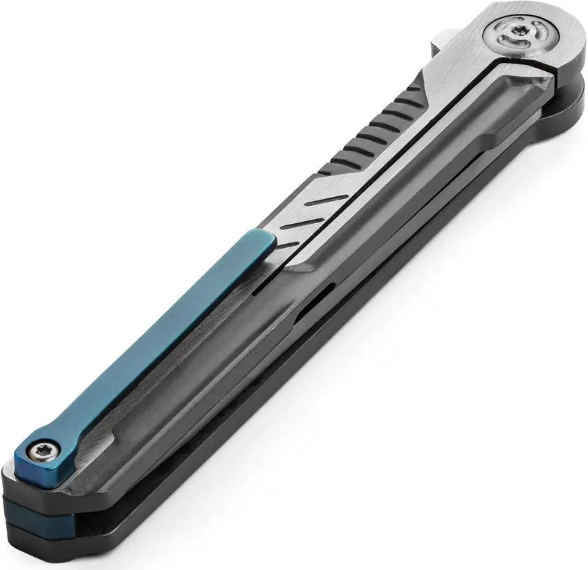 Patriot Tactical Slim Jim Framelock Knife - Satin Stainless Tanto Blade Two-Tone Handle Pocket Clip by Patriot Tactical