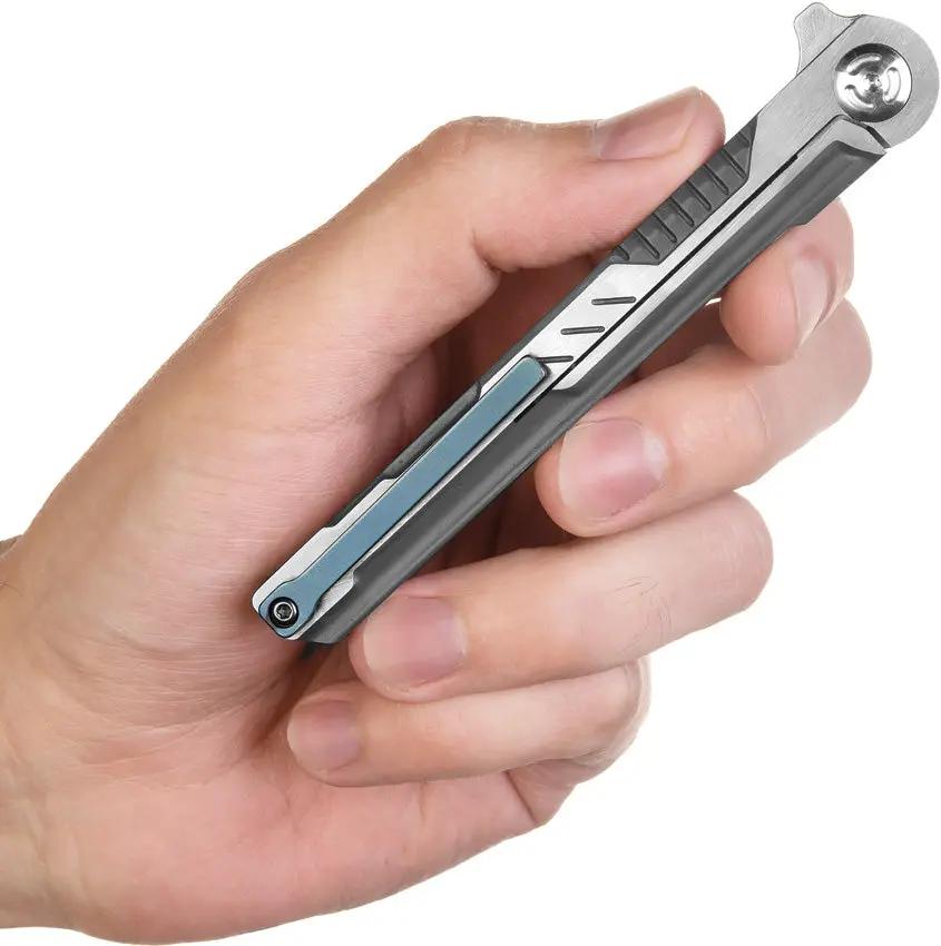 Patriot Tactical Slim Jim Framelock Knife - Satin Stainless Tanto Blade Two-Tone Handle Pocket Clip by Patriot Tactical