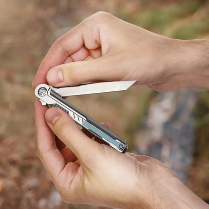 Patriot Tactical Slim Jim Framelock Knife - Satin Stainless Tanto Blade Two-Tone Handle Pocket Clip by Patriot Tactical