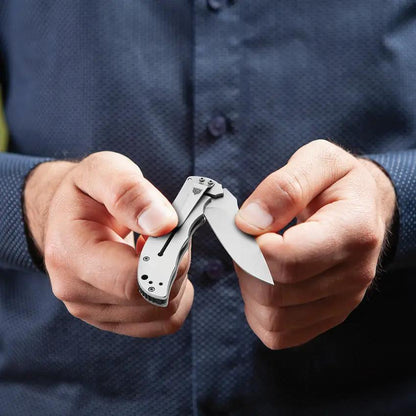 Patriot Tactical Viper Framelock - Assisted Opening Folding Knife With 3.25in Blade Bead Blast Stainless by Patriot Tactical