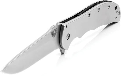 Patriot Tactical Viper Framelock - Assisted Opening Folding Knife With 3.25in Blade Bead Blast Stainless by Patriot Tactical