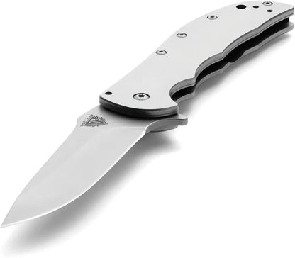 Patriot Tactical Viper Framelock - Assisted Opening Folding Knife With 3.25in Blade Bead Blast Stainless by Patriot Tactical