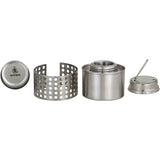 Pathfinder Alcohol Stove With Flame Regulator For Precise Heat Control Compact Stainless Steel Stove For Hikers by Pathfinder